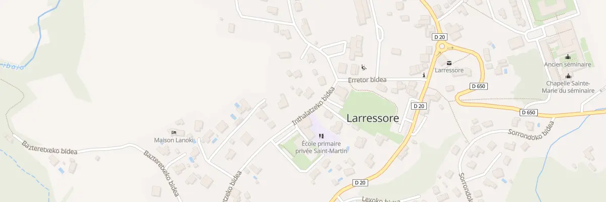 Plan du 401 Inthalatzeko bidea à Larressore