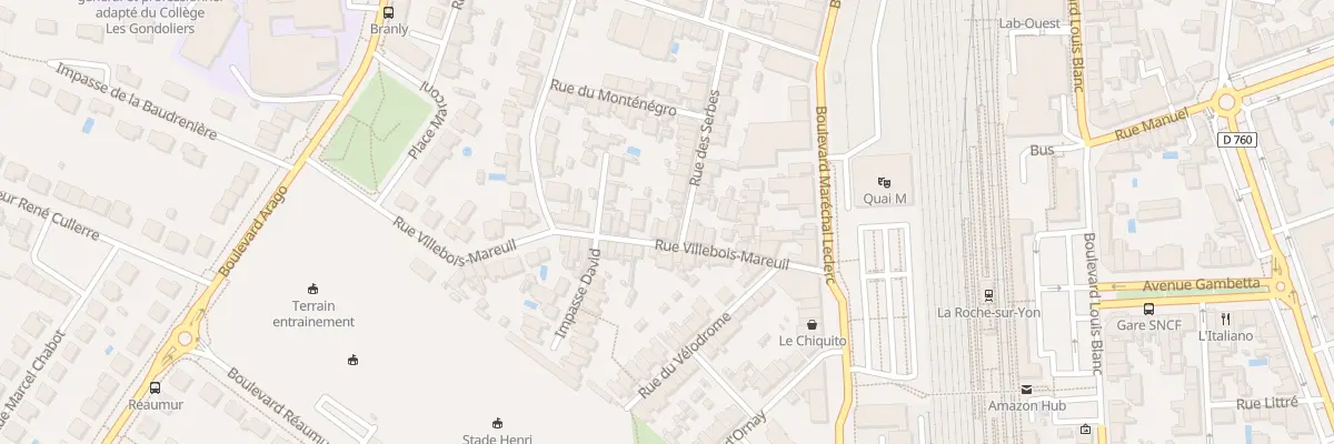 Plan du 26 Rue Villebois Mareuil à La Roche-sur-Yon
