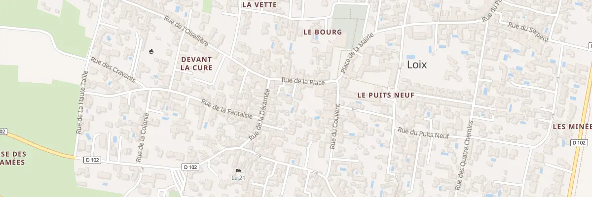 Plan du 3 Rue de la Place à Loix