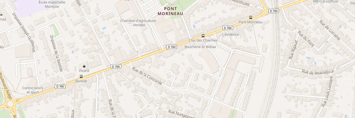 Plan du 61 Rue Roger Salengro à La Roche-sur-Yon