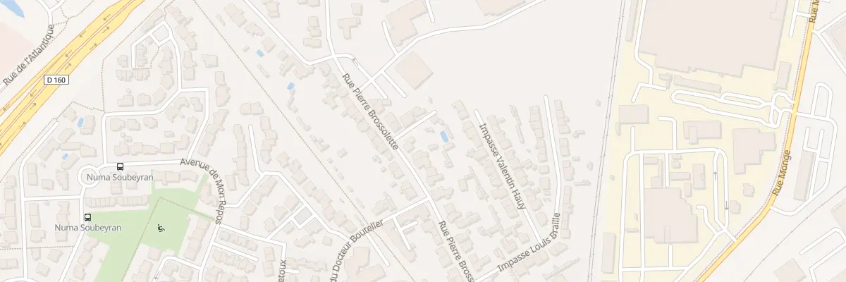 Plan du 84 Rue pierre brossolette à La Roche-sur-Yon
