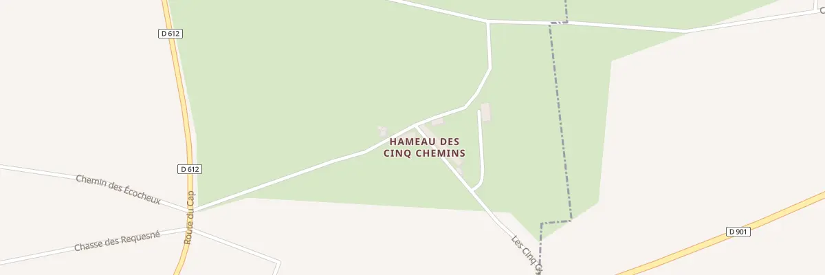 Plan du 1 Les Cinq Chemins à Carneville