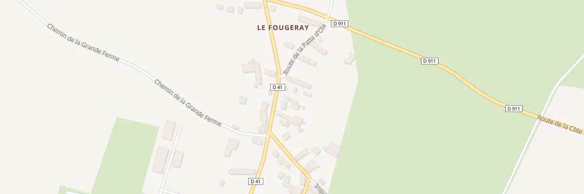 Plan du 32 Le Fougeray à Bacilly