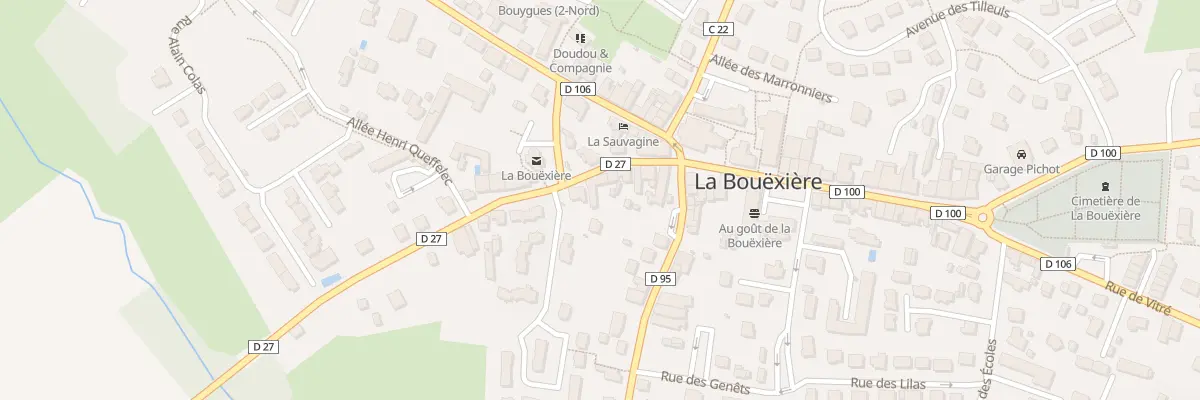 Plan du 15 Rue Paul Féval à La Bouëxière
