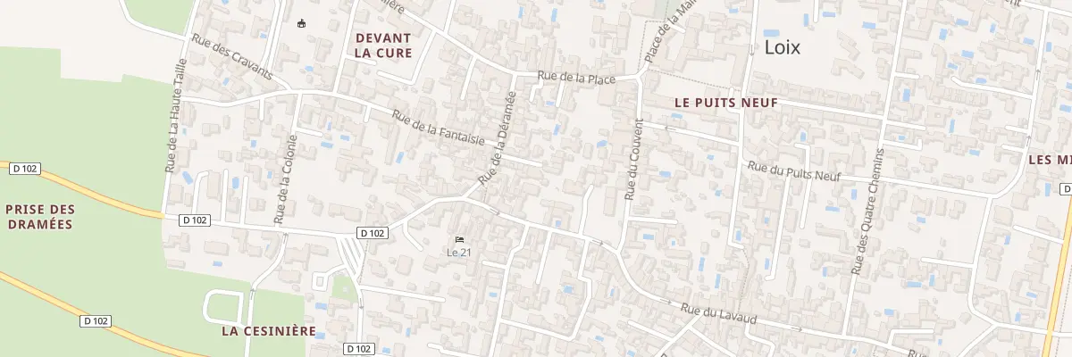 Plan du 12 Imp du Couvent à Loix