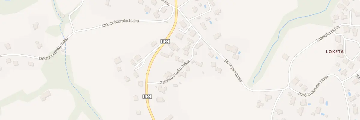 Plan du 80 Gaineko etxeko bidea à Larressore
