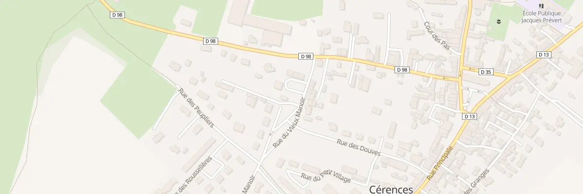 Plan du 8 Rue du Vieux Manoir à Cérences