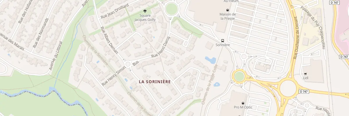 Plan du 8 Imp Léon Haudeville à La Roche-sur-Yon