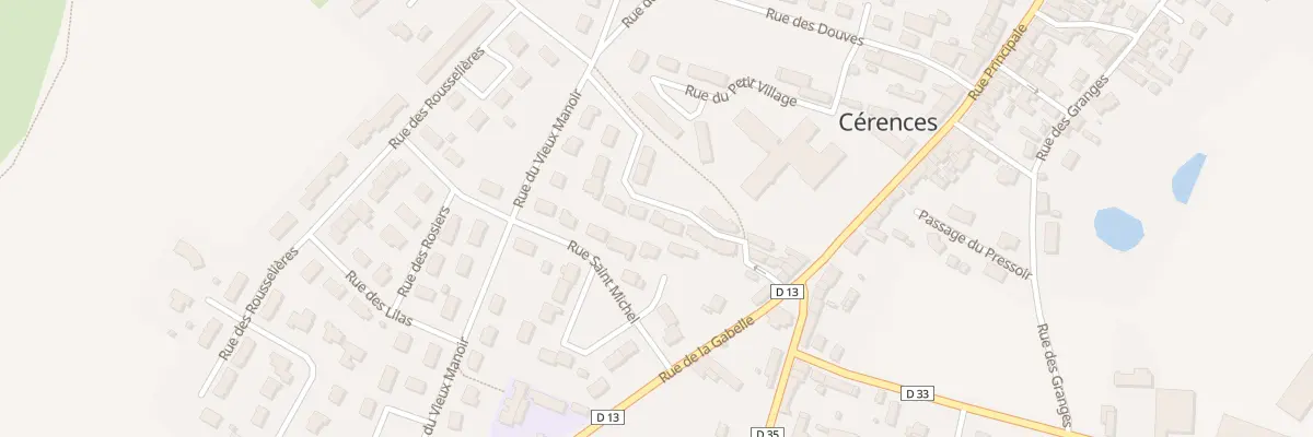 Plan du 11 Rue du Bec d’Oiseau à Cérences