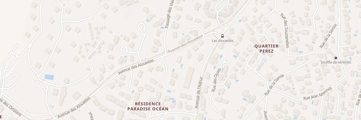 Plan du 14 All des Palombes à Capbreton