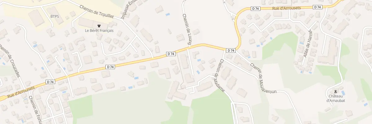 Plan du 70 Rue d’Arrousets à Bayonne