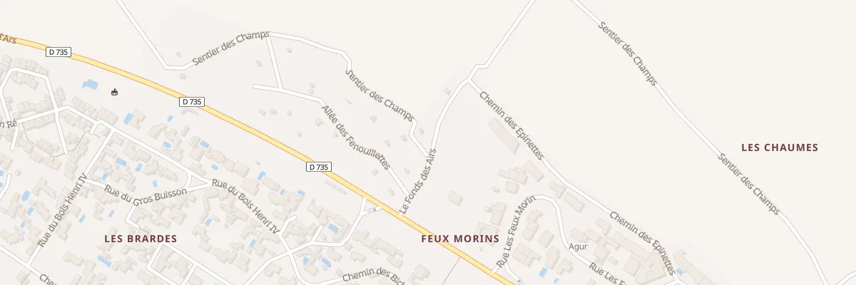 Plan du 2 Sen des Champs à La Couarde-sur-Mer