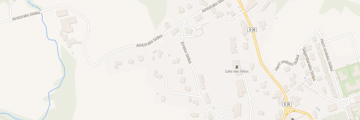 Plan du 399 Erretor bidea à Larressore