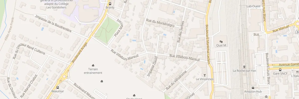 Plan du 40 Rue Villebois Mareuil à La Roche-sur-Yon
