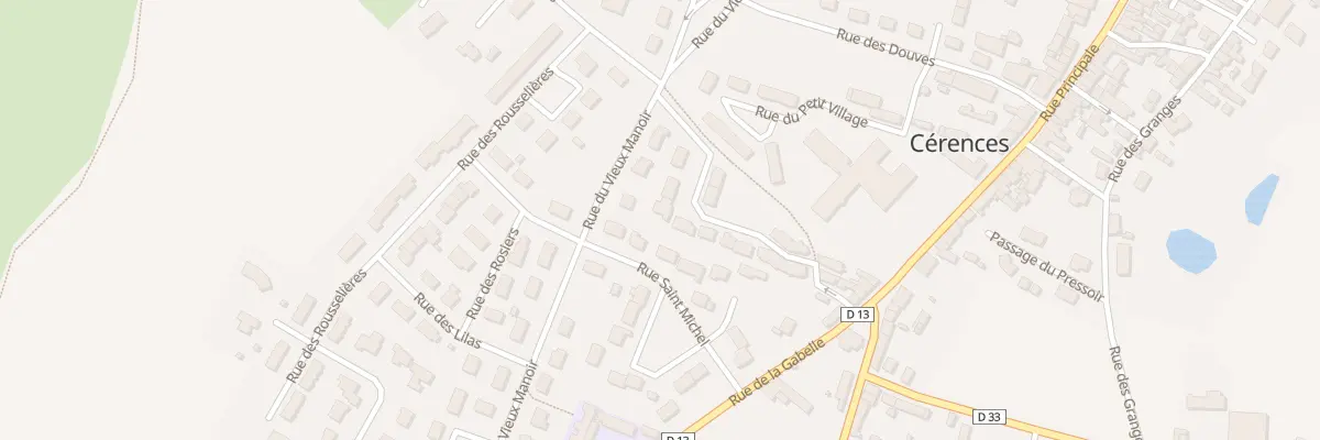 Plan du 17 Rue du Bec d’Oiseau à Cérences