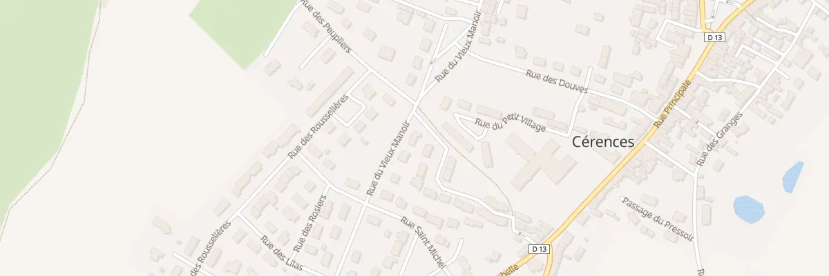 Plan du 9005 Rue du Vieux Manoir à Cérences