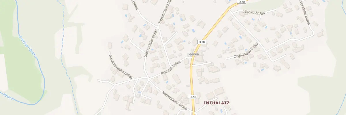 Plan du 16 Inthalatzeko bidea à Larressore
