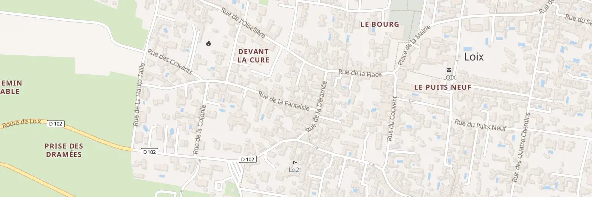 Plan du 8 Rue de la Fantaisie à Loix