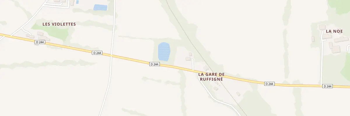 Plan du 6466 Gare de Ruffigne à Rougé
