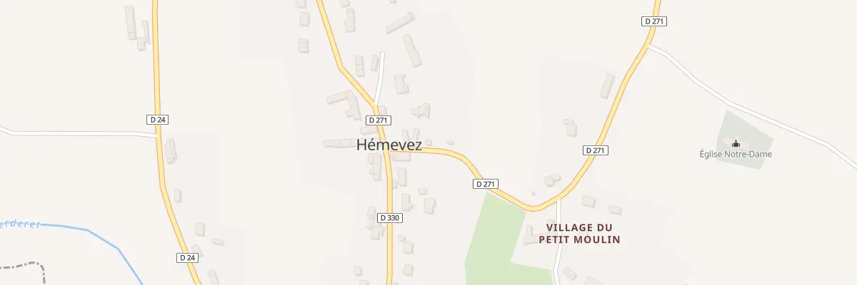 Plan du 25 Le Bourg à Hémevez
