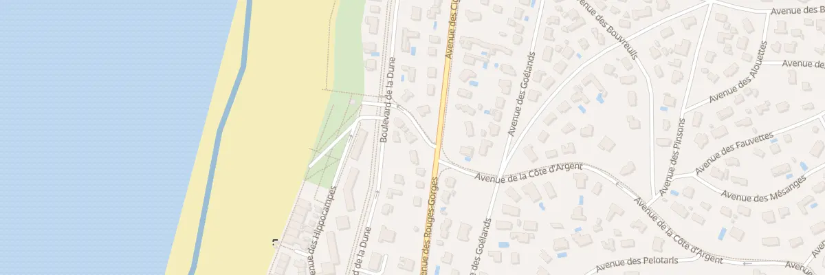 Plan du 747 Av de la Cote d’Argent à Soorts-Hossegor