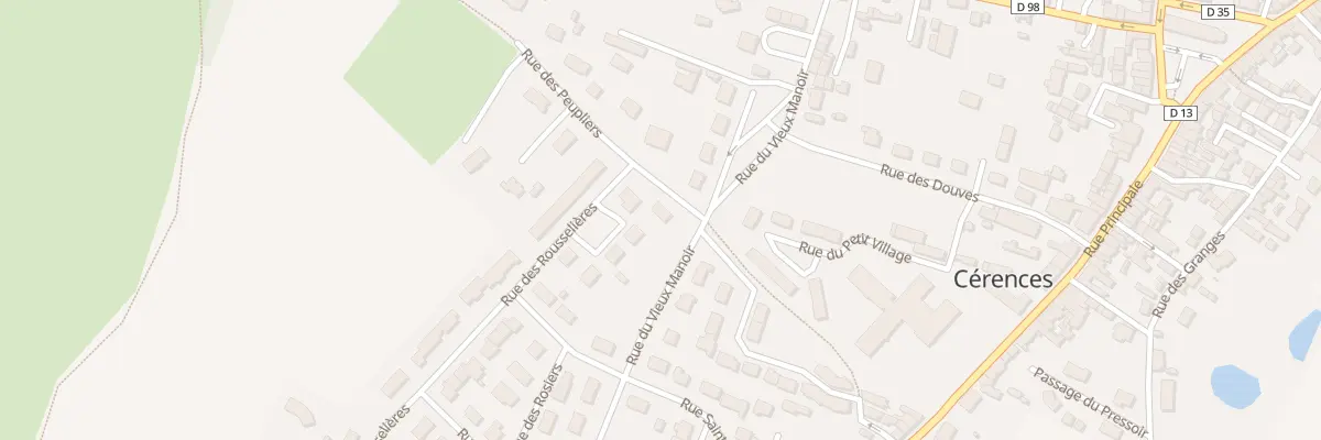 Plan du 23 Rue du Bec d’Oiseau à Cérences