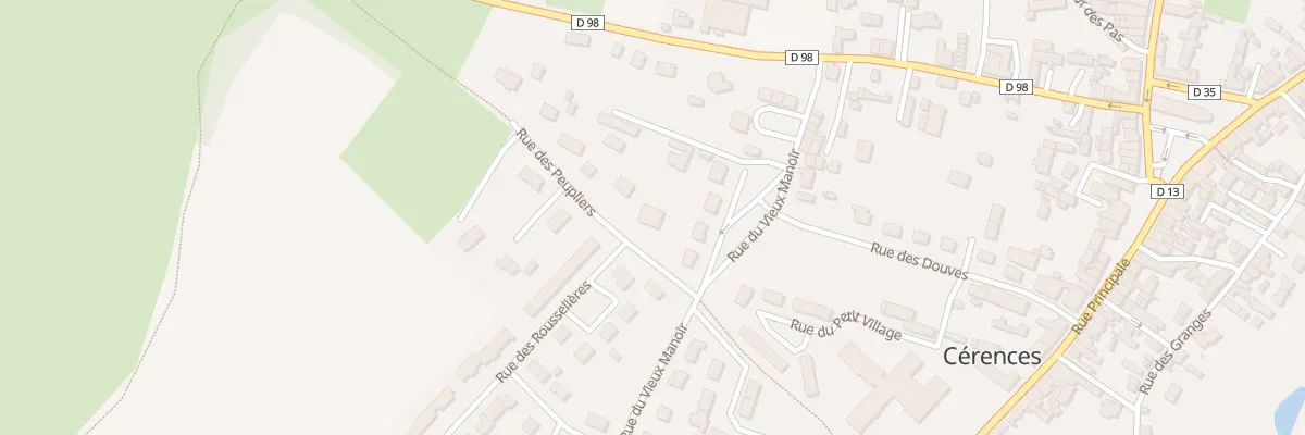 Plan du 12 Rue du Bec d’Oiseau à Cérences