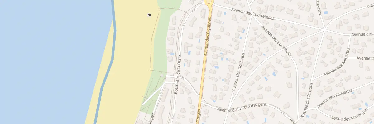 Plan du 990 Bd de la Dune à Soorts-Hossegor