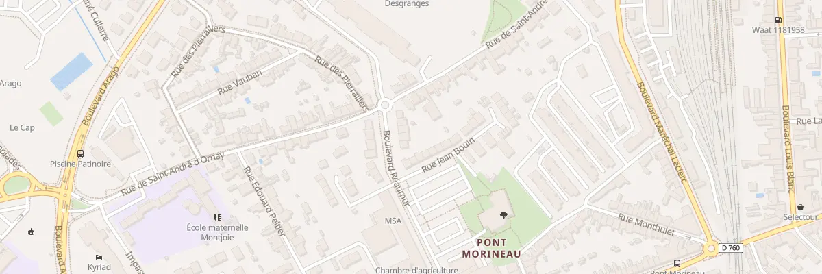 Plan du 52 Bd Réaumur à La Roche-sur-Yon