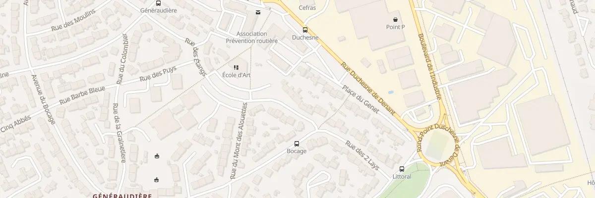Plan du 40 Rue des Deux Lays à La Roche-sur-Yon