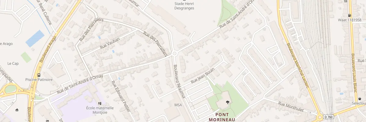 Plan du 56 Bd Réaumur à La Roche-sur-Yon
