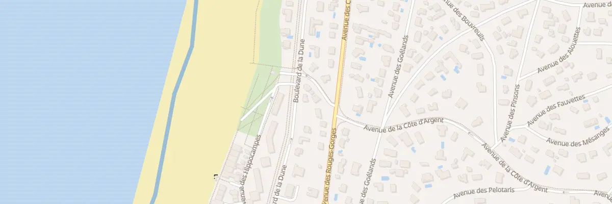 Plan du 886 Bd de la Dune à Soorts-Hossegor