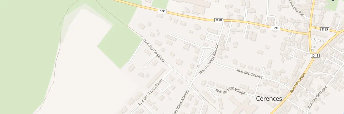 Plan du 14 Rue du Bec d’Oiseau à Cérences