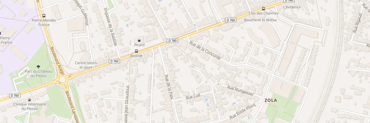 Plan du 3B Rue de la paix à La Roche-sur-Yon