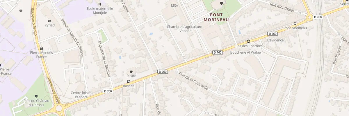 Plan du 86 Rue Roger Salengro à La Roche-sur-Yon