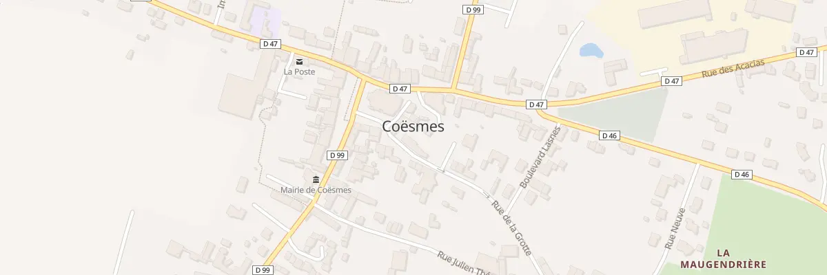 Plan du 3 Rue de la Grotte à Coësmes