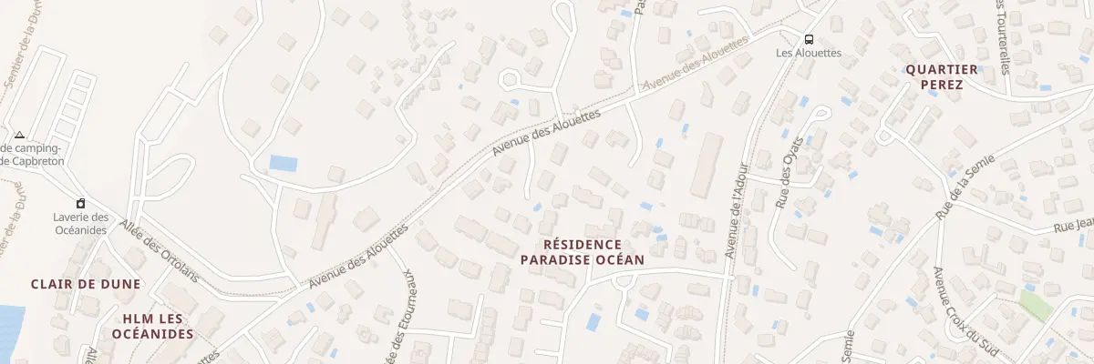 Plan du 1 All des Ramiers à Capbreton