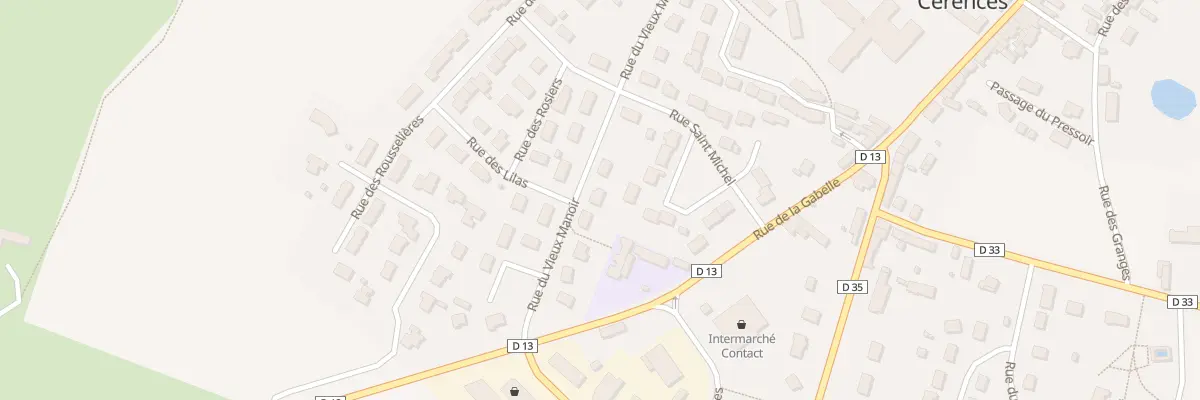 Plan du 9 Rue du Vieux Manoir à Cérences