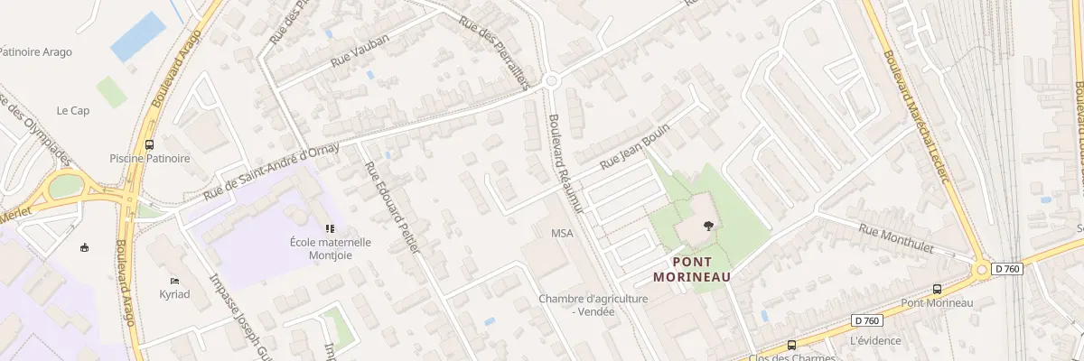 Plan du 43 Bd Réaumur à La Roche-sur-Yon