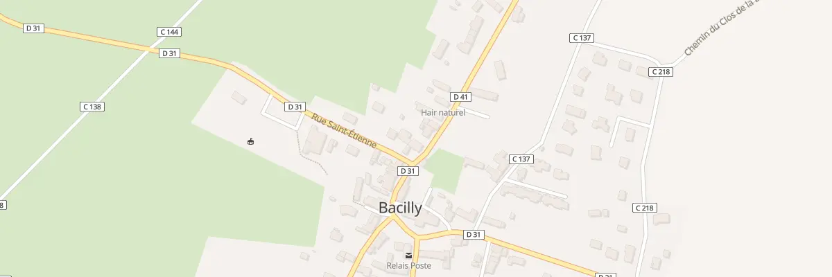 Plan du 1 Rue de St Etienne à Bacilly