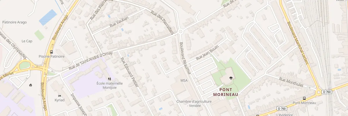 Plan du 47 Bd Réaumur à La Roche-sur-Yon