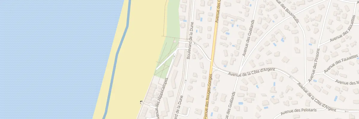 Plan du 867 Bd de la Dune à Soorts-Hossegor