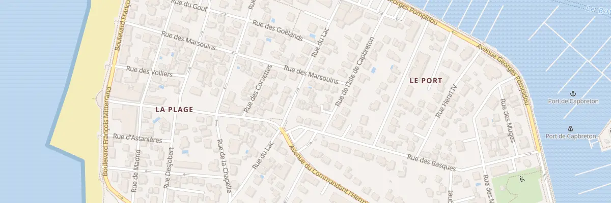 Plan du 36 Rue du Lac à Capbreton