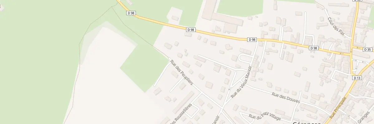 Plan du 18 Rue du Bec d’Oiseau à Cérences
