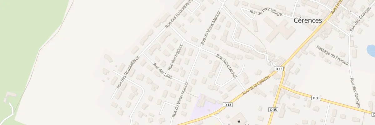 Plan du 20 Rue du Vieux Manoir à Cérences