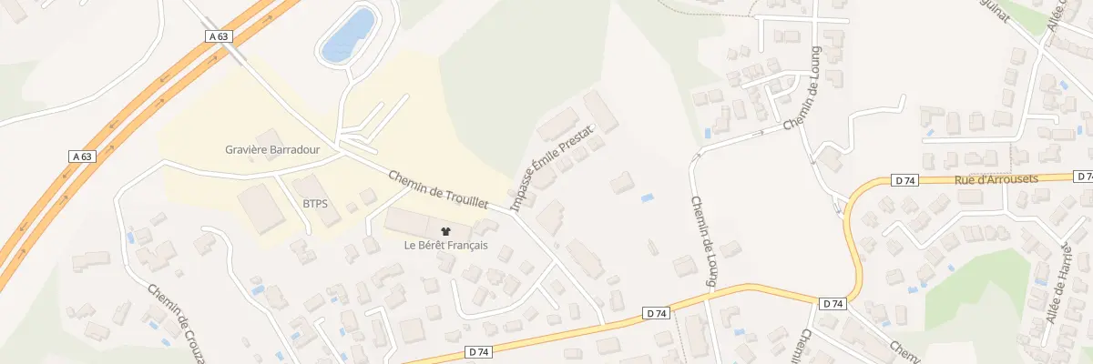 Plan du 9 Imp Émile Prestat à Bayonne