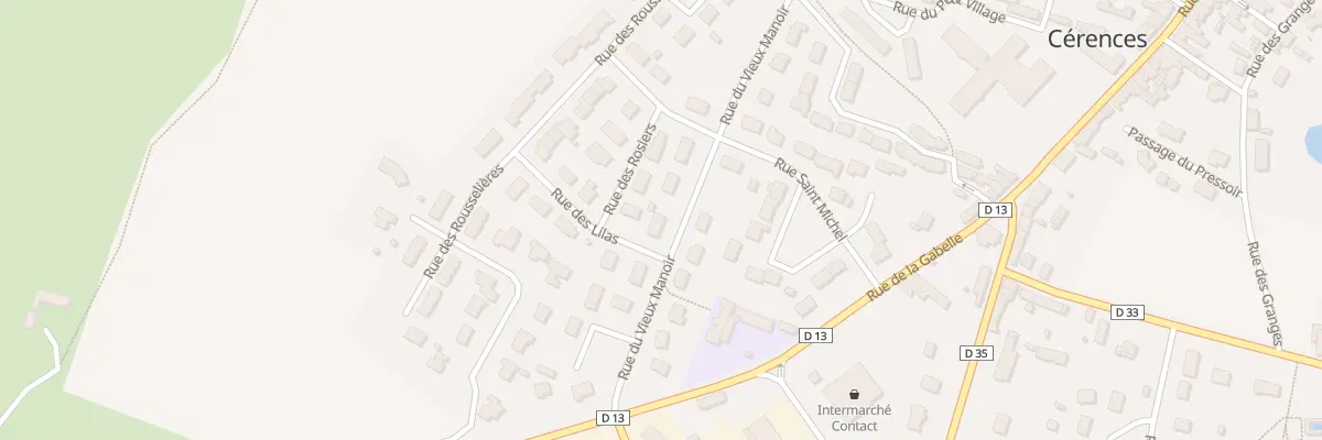 Plan du 22 Rue du Vieux Manoir à Cérences