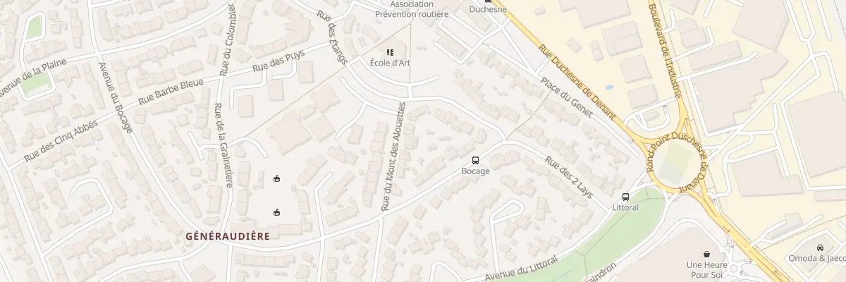 Plan du 18 Rue du mont des alouettes à La Roche-sur-Yon