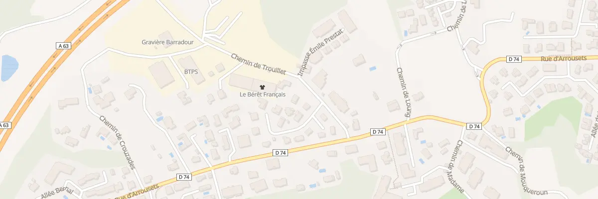 Plan du 32 Che de Trouillet à Bayonne