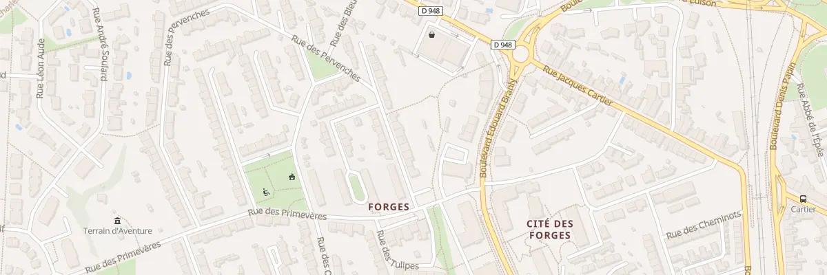 Plan du 18 Rue des Pervenches à La Roche-sur-Yon